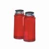 Dining Accessories * | Best Pirce Mosser Glass Panel Salt And Pepper Shakers | Red Red