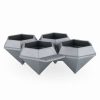 Cocktail & Bar * | Cheapest True Brands Jumbo Diamond Ice Cube Tray Gray