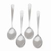 Flatware * | Wholesale Norpro Coffee And Tea Spoon Set 4 Piece Silver