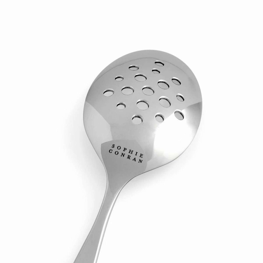 Flatware * | Buy Portmeirion Sophie Conran Slotted Spoon | Floret Stainless Steel