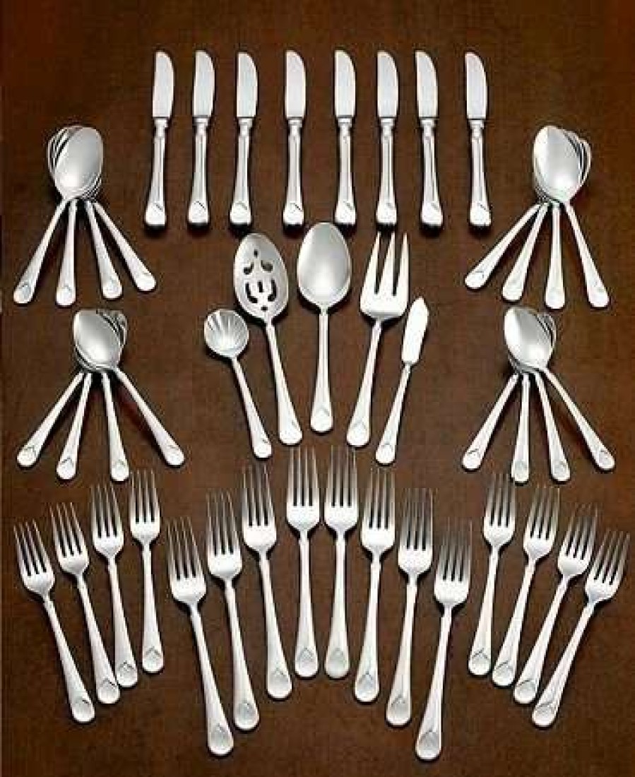 Flatware * | Wholesale Zwilling J.A. Henckels Flatware 45 Piece Set Provence Silver