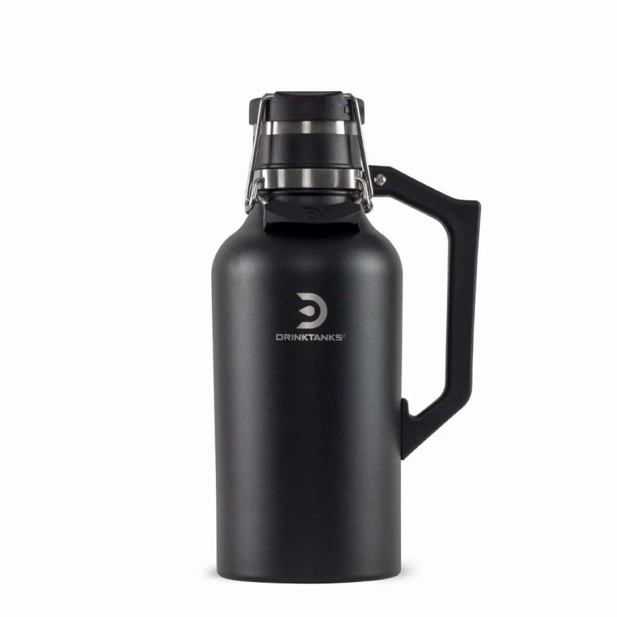 Cocktail & Bar * | Top 10 Drinktanks 64Oz Craft Growler | Obsidian Black