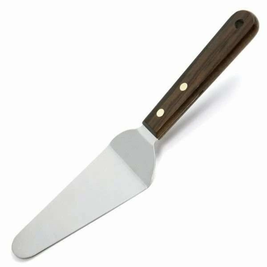 Flatware * | New Norpro Stainless Steel Pie/Cake Server With Wood Handle Silver, Wood