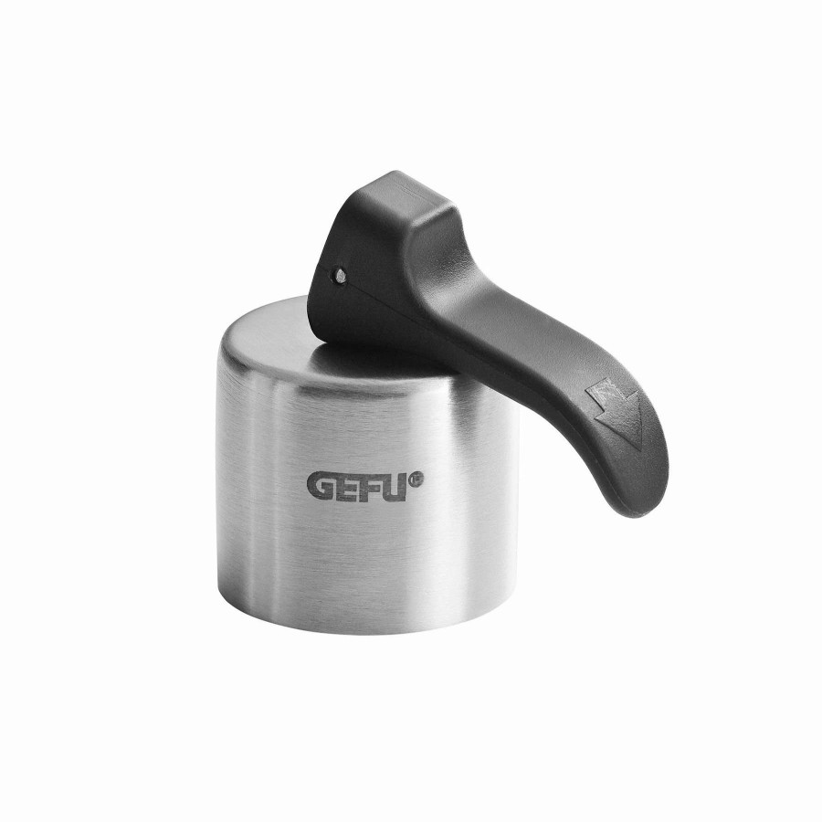 Cocktail & Bar * | Best Reviews Of Gefu Wine Bottle Stopper Black, Black & Stainless, Silver