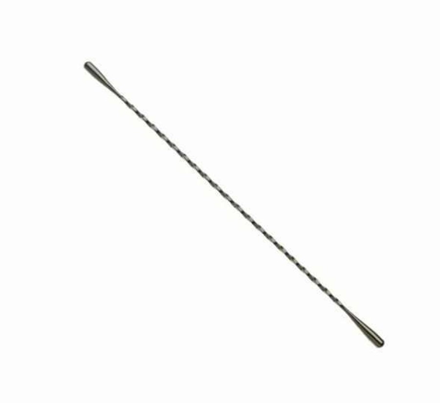 Cocktail & Bar * | Budget Mercer Barfly 13 Stainless Steel Double Ended Stirrer | Antique Black Black, Black & Stainless