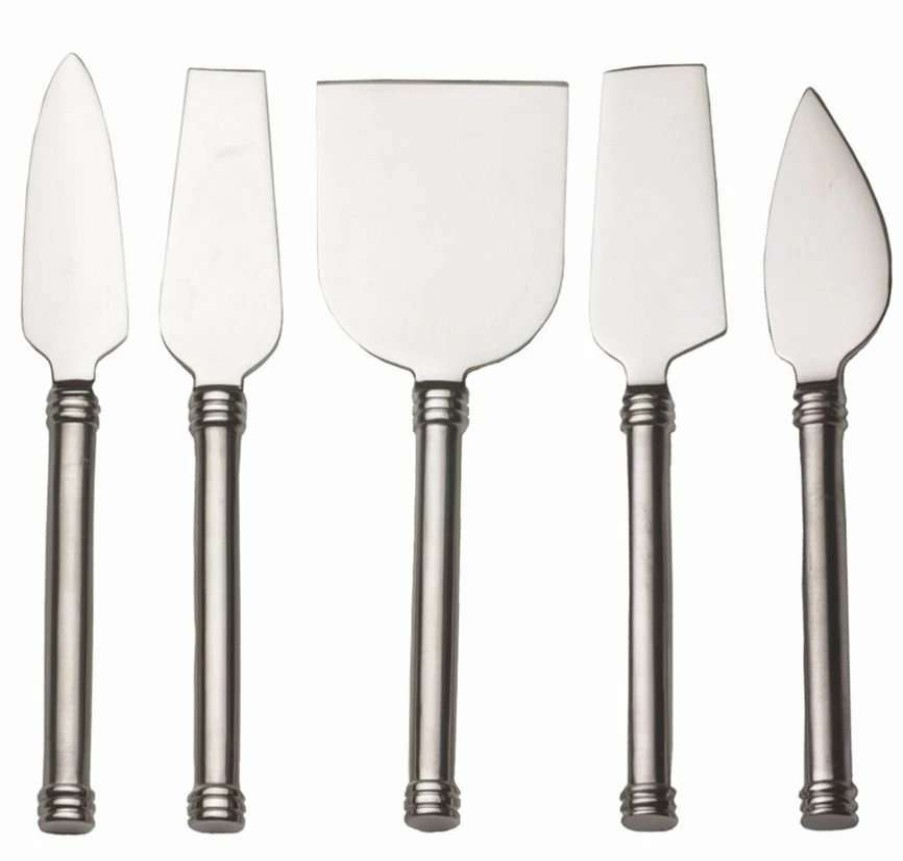 Flatware * | Best Deal Rsvp International Rsvp Endurance Cheese Knives Set Of 5 Silver