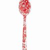 Flatware * | Budget Crow Canyon Home Crow Canyon Enameled Serving Spoon Red Marble Red