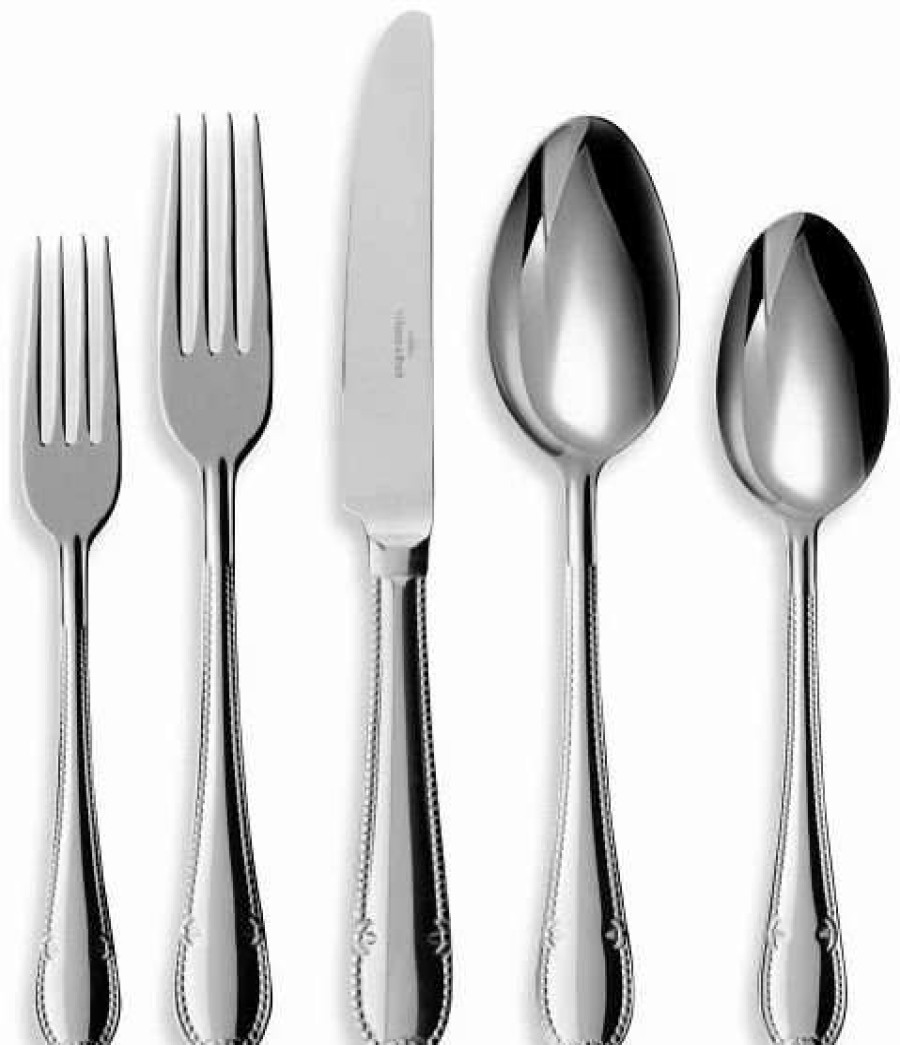 Flatware * | Best Deal Villeroy & Boch Mademoiselle Flatware Set 64 Piece Set Silver