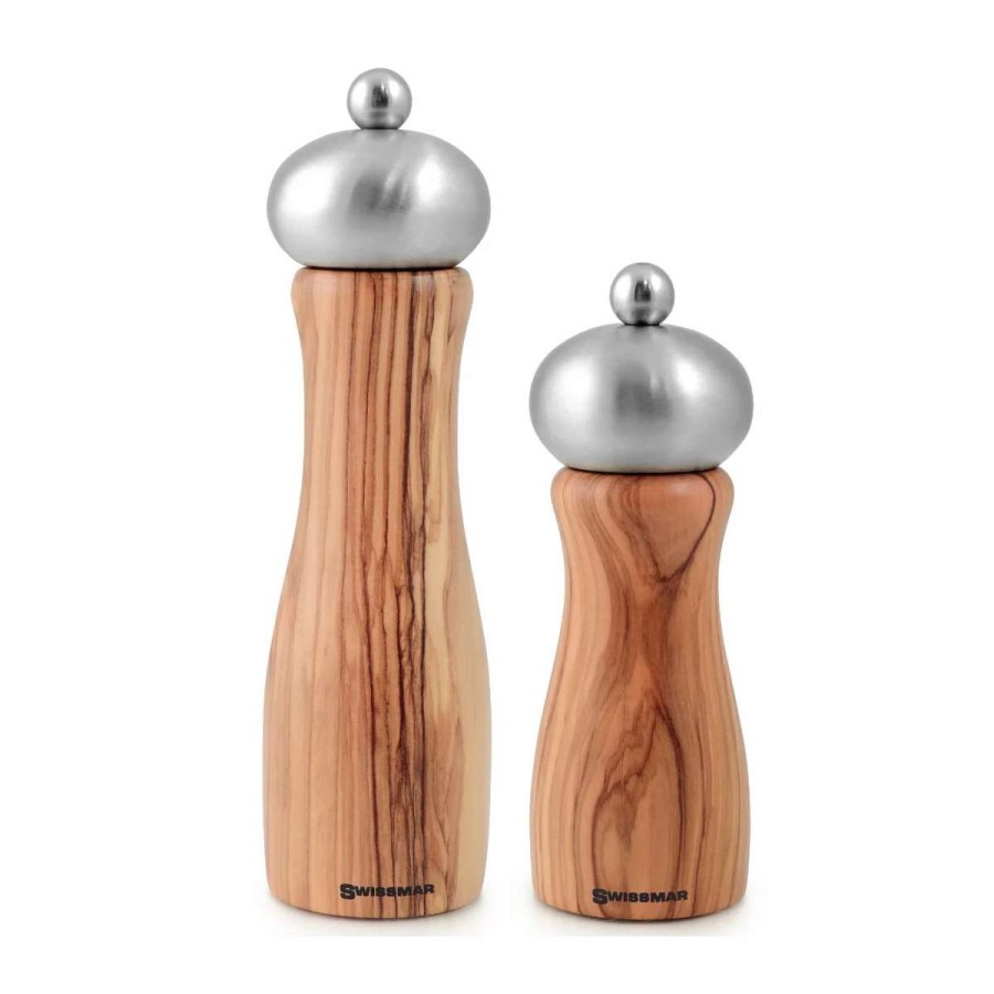 Dining Accessories * | Best Reviews Of Swissmar Belle Salt & Pepper Mill Set Wood