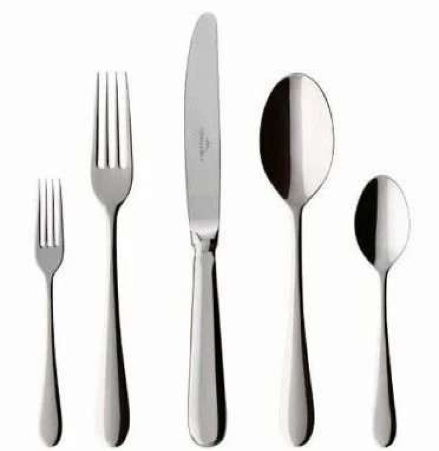 Flatware * | Best Sale Villeroy & Boch Oscar 20 Piece Flatware Set Silver