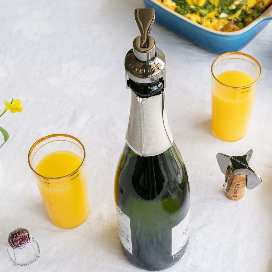 Cocktail & Bar * | Top 10 Le Creuset Champagne Crown Sealer Black