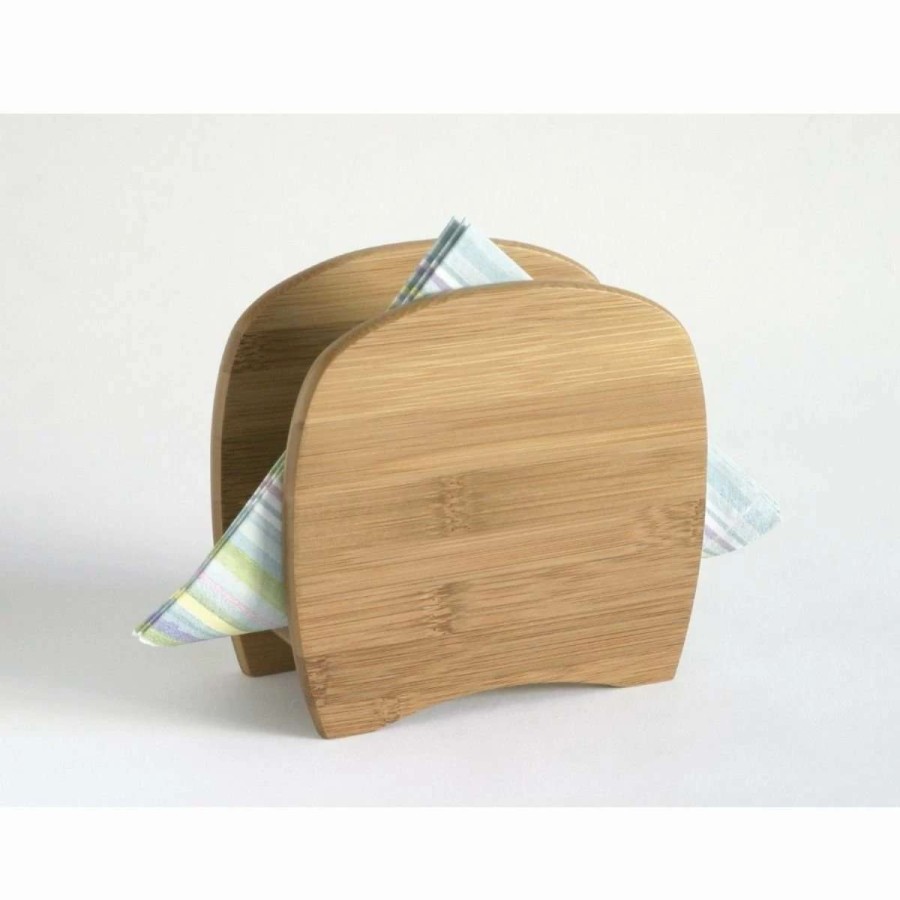 Dining Accessories * | Outlet Lipper International Napkin Holder | Bamboo Natural