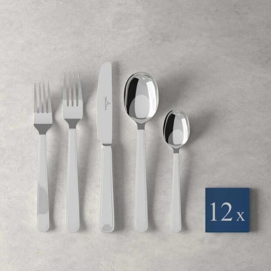 Flatware * | Outlet Villeroy & Boch 60-Piece Stainless Steel Flatware Set | Celeste Stainless Steel