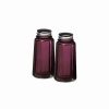 Dining Accessories * | Cheapest Mosser Glass Panel Salt And Pepper Shakers | Amethyst Purple