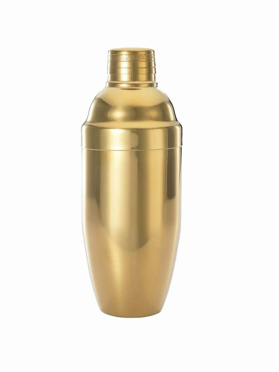 Cocktail & Bar * | Discount Mercer Barfly 3-Piece Japanese Cocktail Shaker Set | Gold Plated Gold