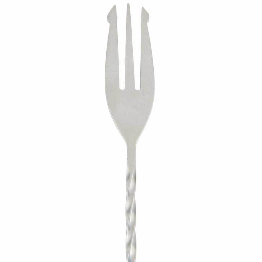 Cocktail & Bar * | Wholesale Mercer Barfly 12.4 Bar Spoon With Fork | Stainless Steel Steel