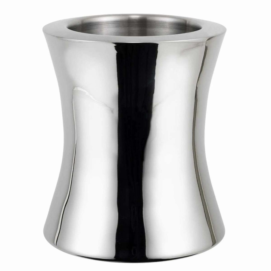 Cocktail & Bar * | Outlet Winco Double Wall Hourglass Wine Cooler Stainless Steel