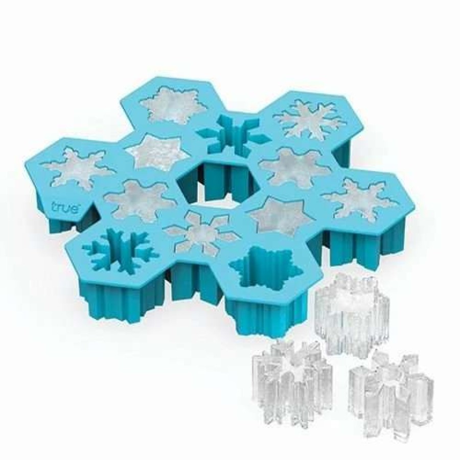 Cocktail & Bar * | Coupon True Brands Snowflake Ice Cube Tray By Truezoo Blue