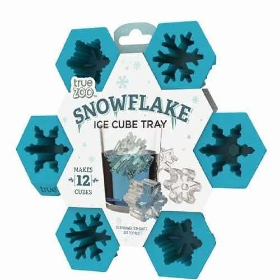 Cocktail & Bar * | Coupon True Brands Snowflake Ice Cube Tray By Truezoo Blue