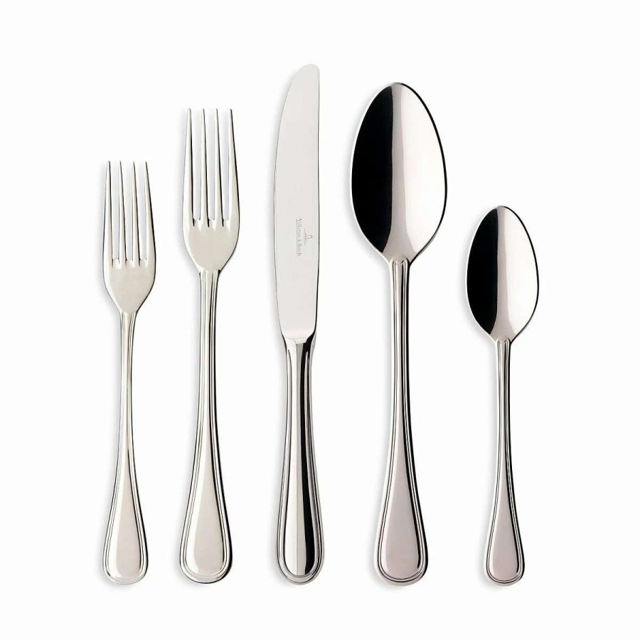 Flatware * | Top 10 Villeroy & Boch Merlemont 5 Pc Place Setting Silver