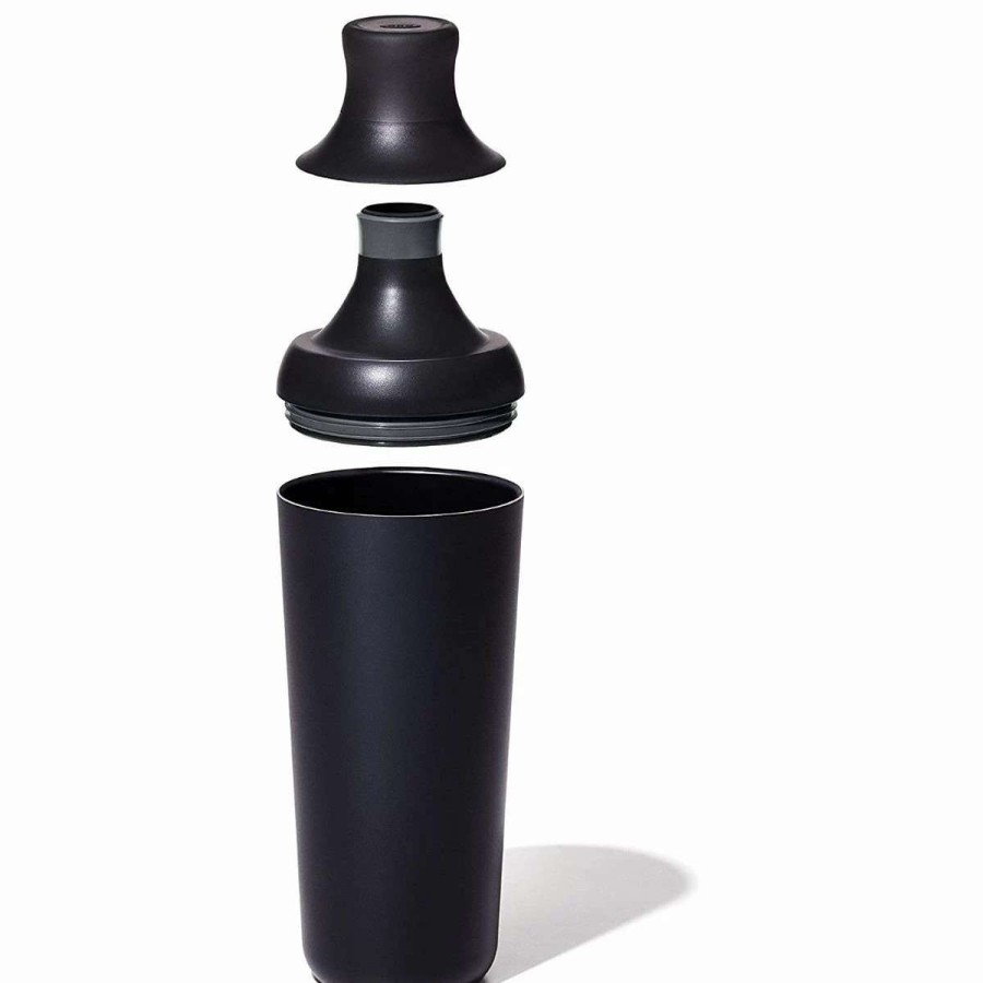 Cocktail & Bar * | Brand New Oxo Good Grips 20Oz Plastic Cocktail Shaker | Black Black