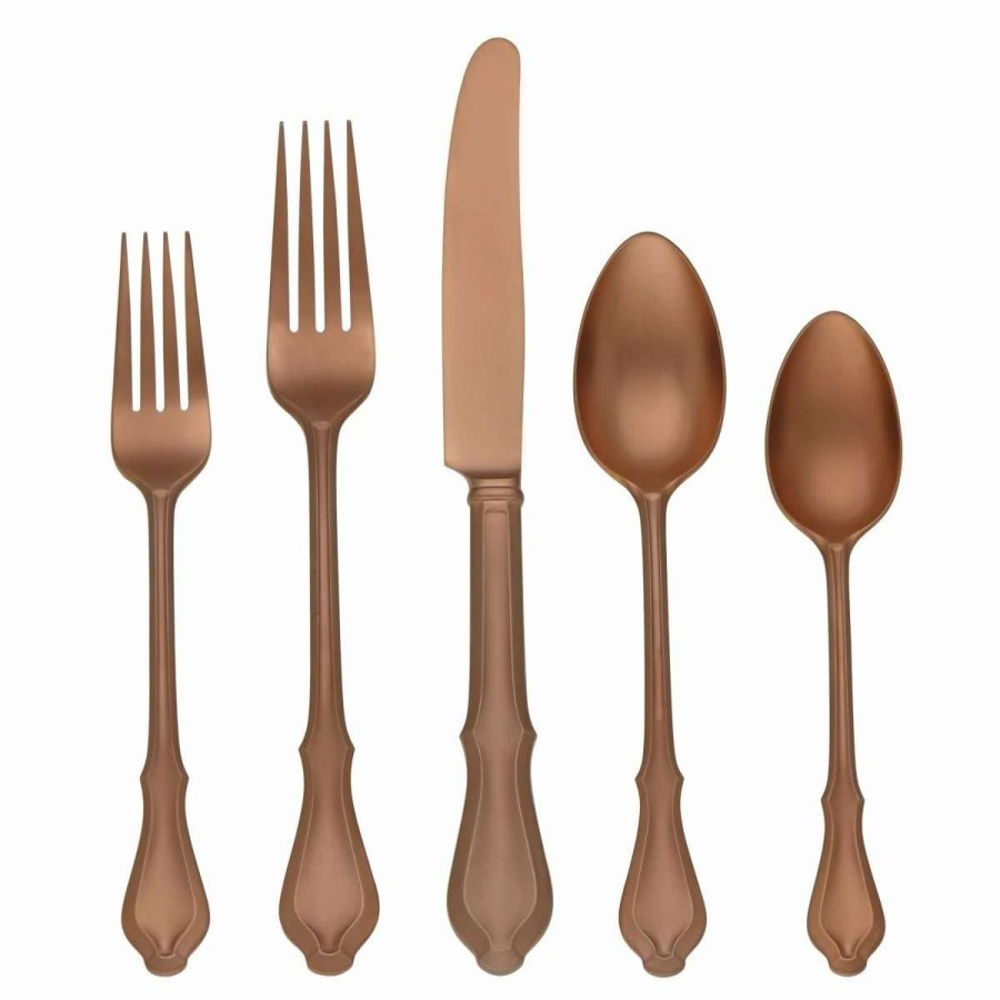 Flatware * | Cheapest Reed & Barton 20-Piece Flatware Set | Hampden Rose Gold