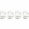 Cocktail & Bar * | Cheap Kikkerland Shot Glasses Set Of 4 | Mason Jars Clear