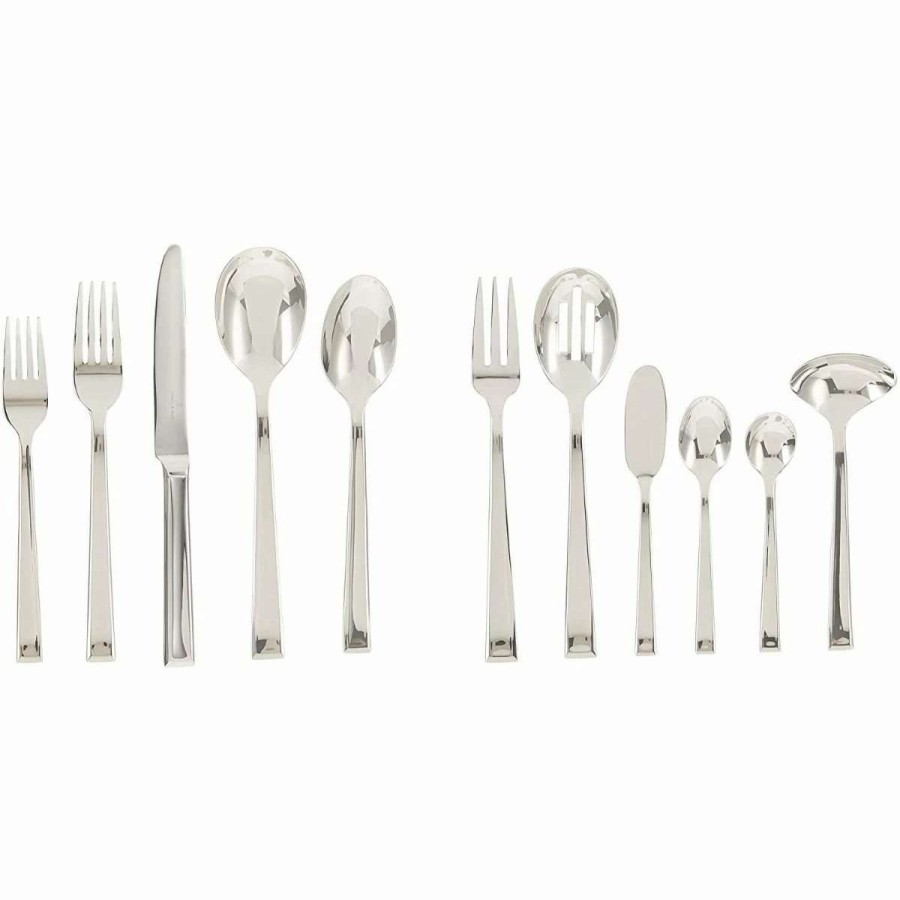 Flatware * | Best Sale Villeroy & Boch 46-Piece Stainless Steel Flatware & Serving Set | Victor Stainless Steel