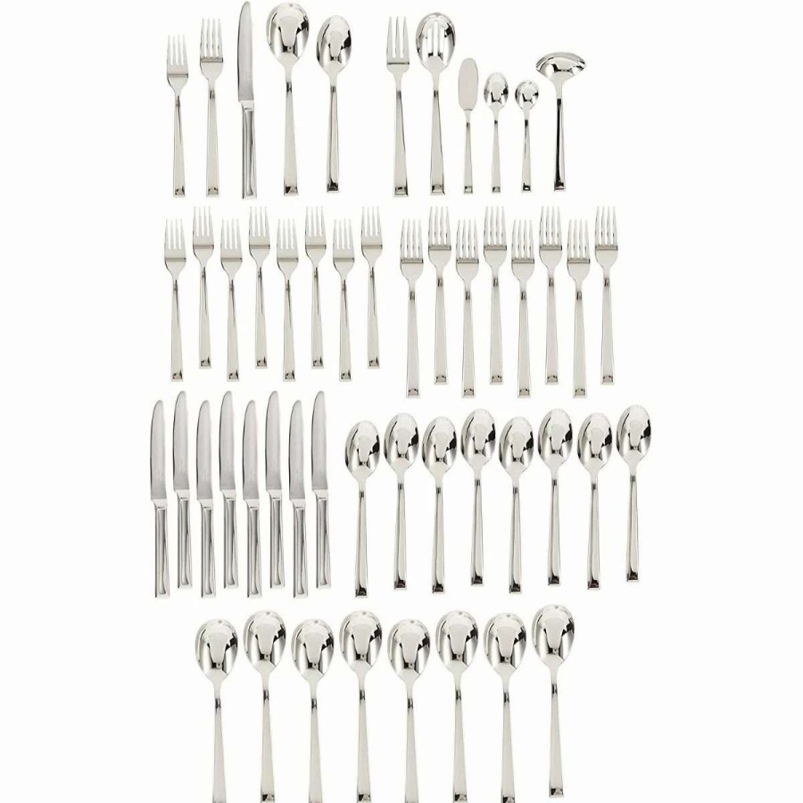 Flatware * | Best Sale Villeroy & Boch 46-Piece Stainless Steel Flatware & Serving Set | Victor Stainless Steel