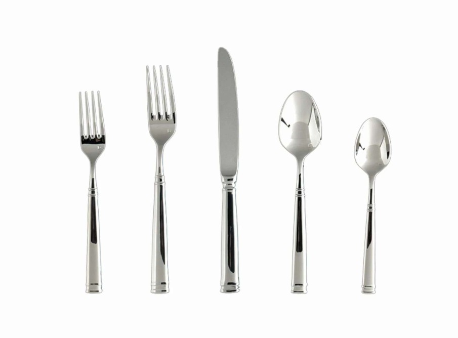 Flatware * | Best Sale Fortessa Bistro 20-Piece Flatware Set Steel