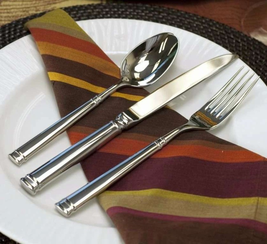 Flatware * | Best Sale Fortessa Bistro 20-Piece Flatware Set Steel