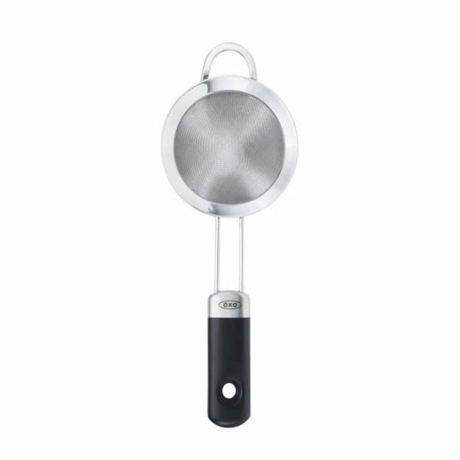 Cocktail & Bar * | Best Sale Oxo Steel Fine Mesh Cocktail Strainer Stainless Steel