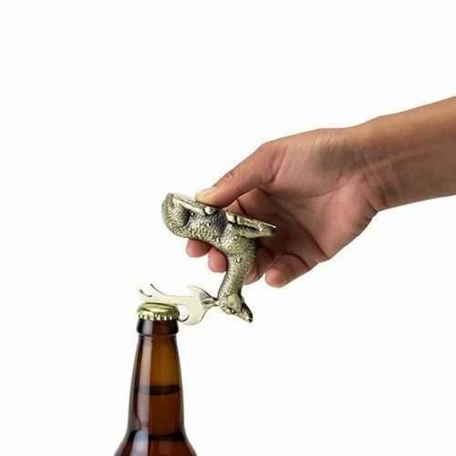 Cocktail & Bar * | Discount True Rustic Holiday Gilded Deer Bottle Opener Gold