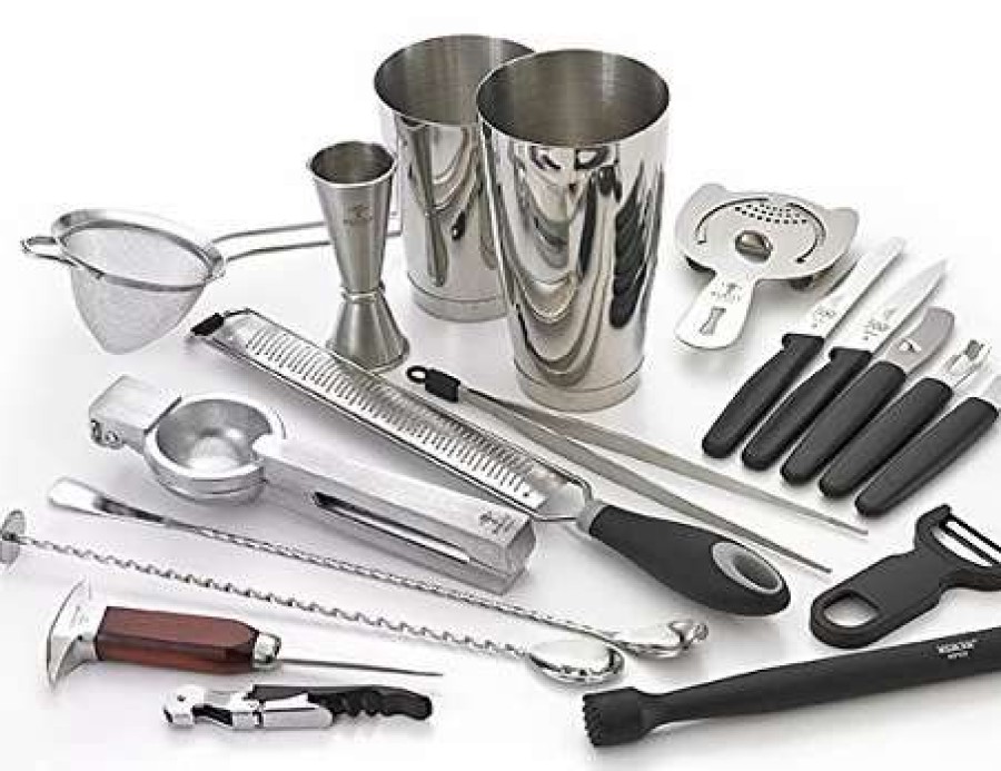 Cocktail & Bar * | Deals Mercer Barfly Deluxe Set | Stainless Steel Stainless Steel