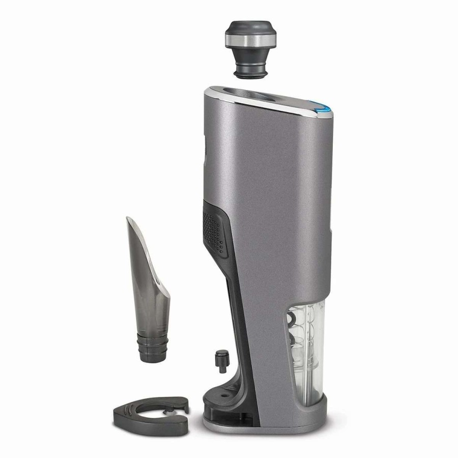 Cocktail & Bar * | Wholesale Cuisinart Evolutionx Cordless Rechargeable 4-In-1 Wine Opener | Dark Grey Grey