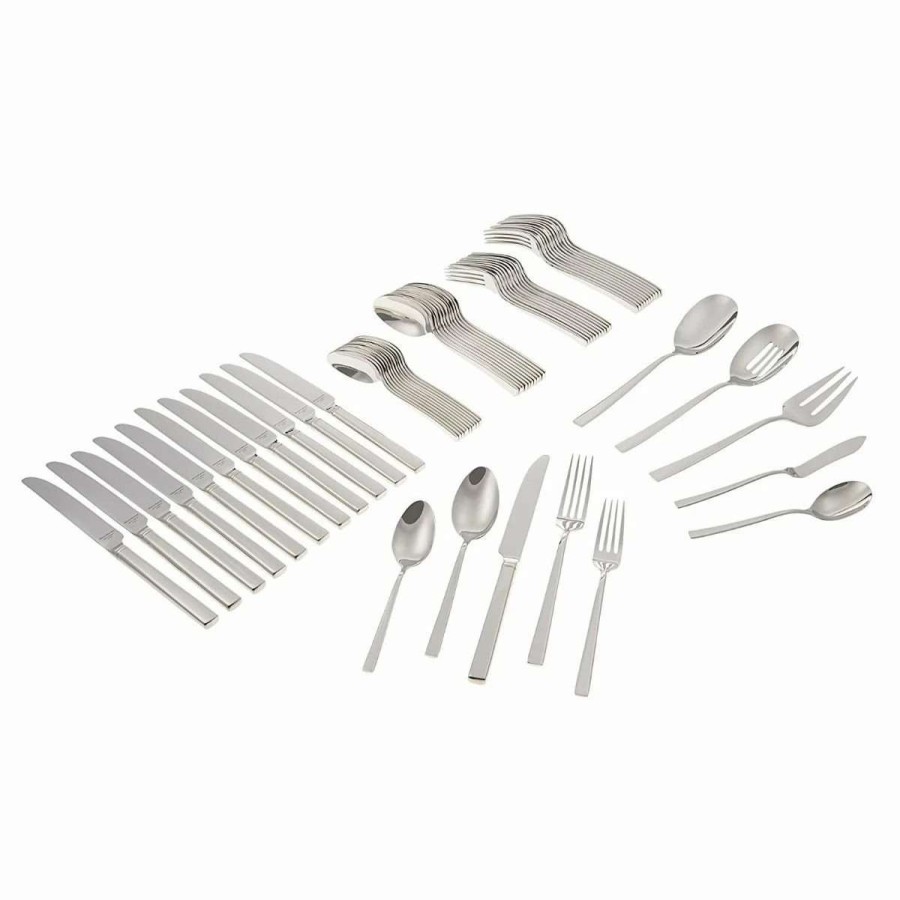 Flatware * | Promo Reed & Barton Legacy Collection 65 Piece Cole Flatware Set Silver