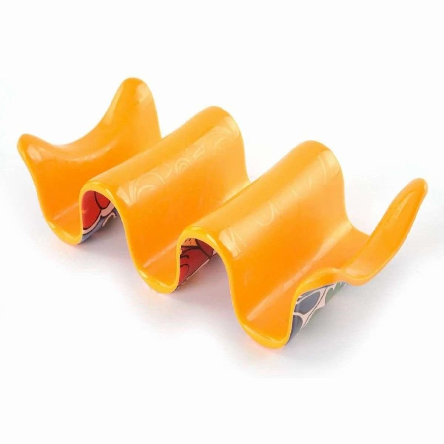 Dining Accessories * | Deals Prepara Multi-Taco Holder | Yellow Multicolored