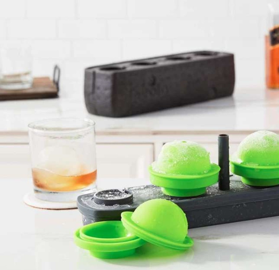 Cocktail & Bar * | Cheapest Tovolo Sphere Ice Cube Maker Green