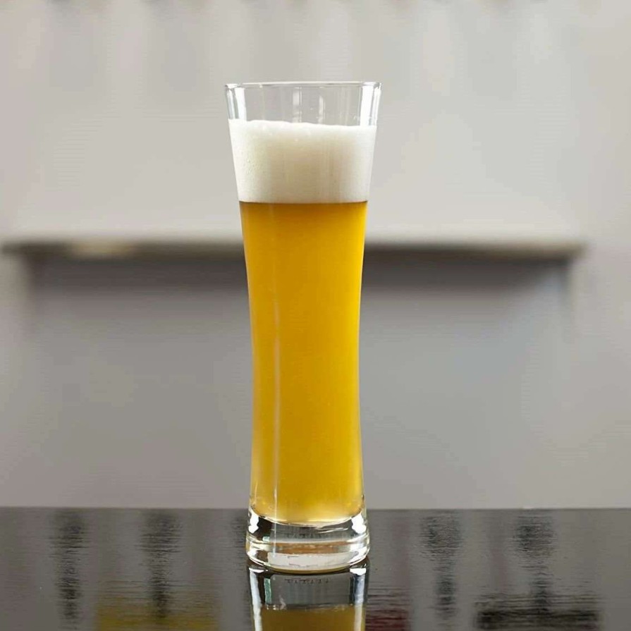 Cocktail & Bar * | Deals Fortessa Beer Basic Small Wheat Beer Glasses | Set Of 6 Clear