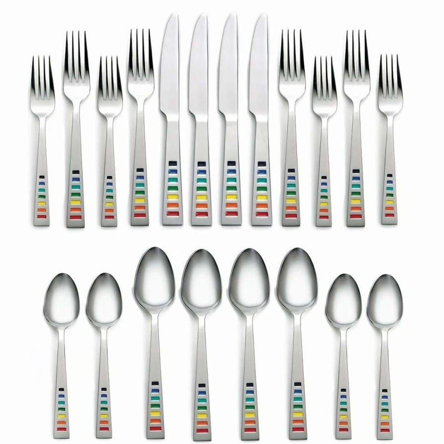 Flatware * | Wholesale Fiesta 20-Piece Flatware Set | Celebration Assorted