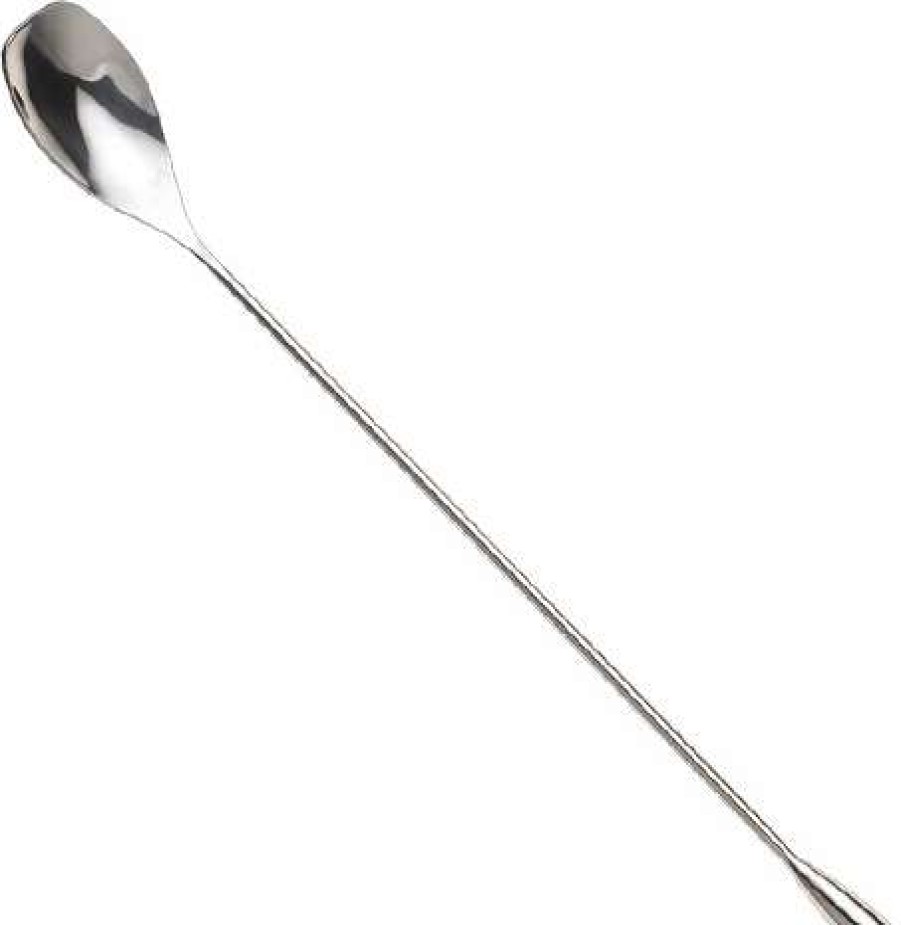 Cocktail & Bar * | Best Sale Mercer Barfly 12 Angled Bar Spoon Solid Shaft | Stainless Steel Stainless Steel