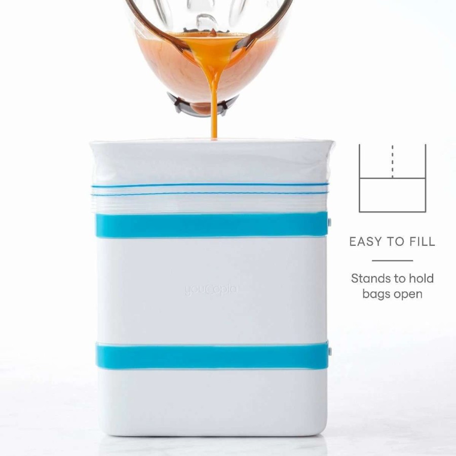 Cocktail & Bar * | Best Pirce Youcopia Freezeup One Gallon Food Block Maker Blue, White