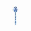 Flatware * | Deals Crow Canyon Home Crow Canyon Enameled Slotted Spoon Blue Marble Blue