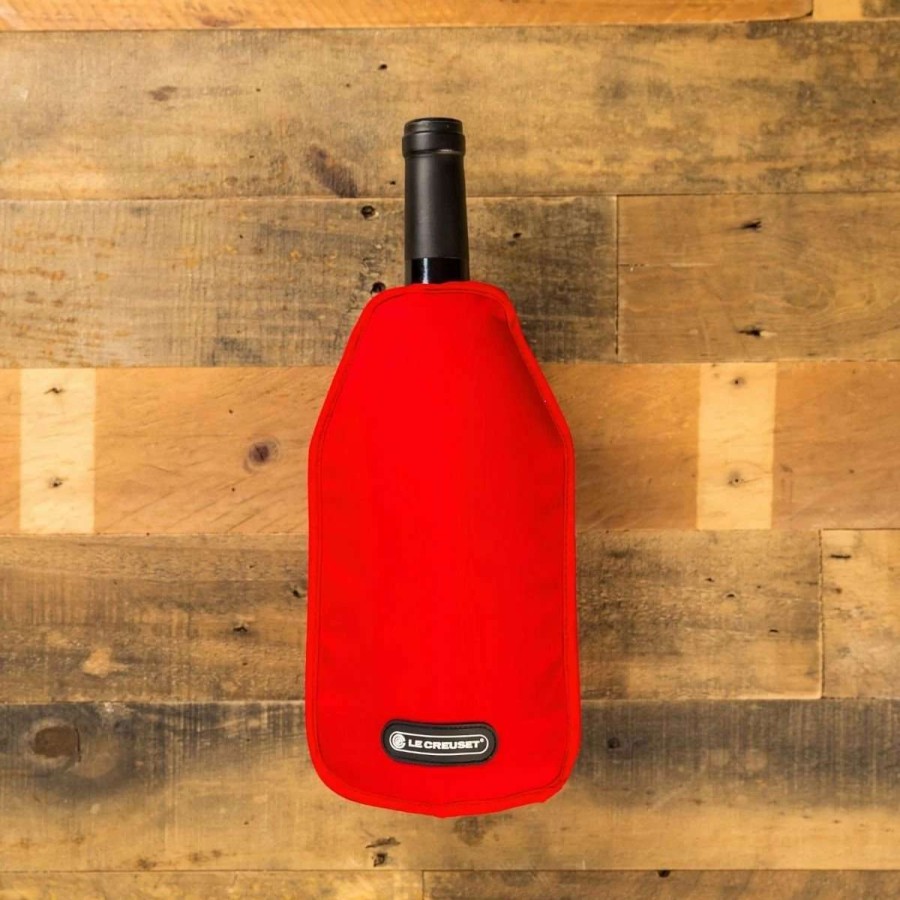 Cocktail & Bar * | Hot Sale Le Creuset Wine Cooler Sleeve | Cerise/Cherry Red Red