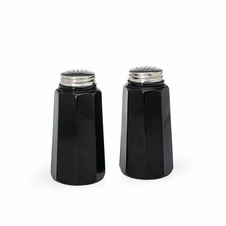 Dining Accessories * | Promo Mosser Glass Panel Salt And Pepper Shakers | Black Raspberry Purple