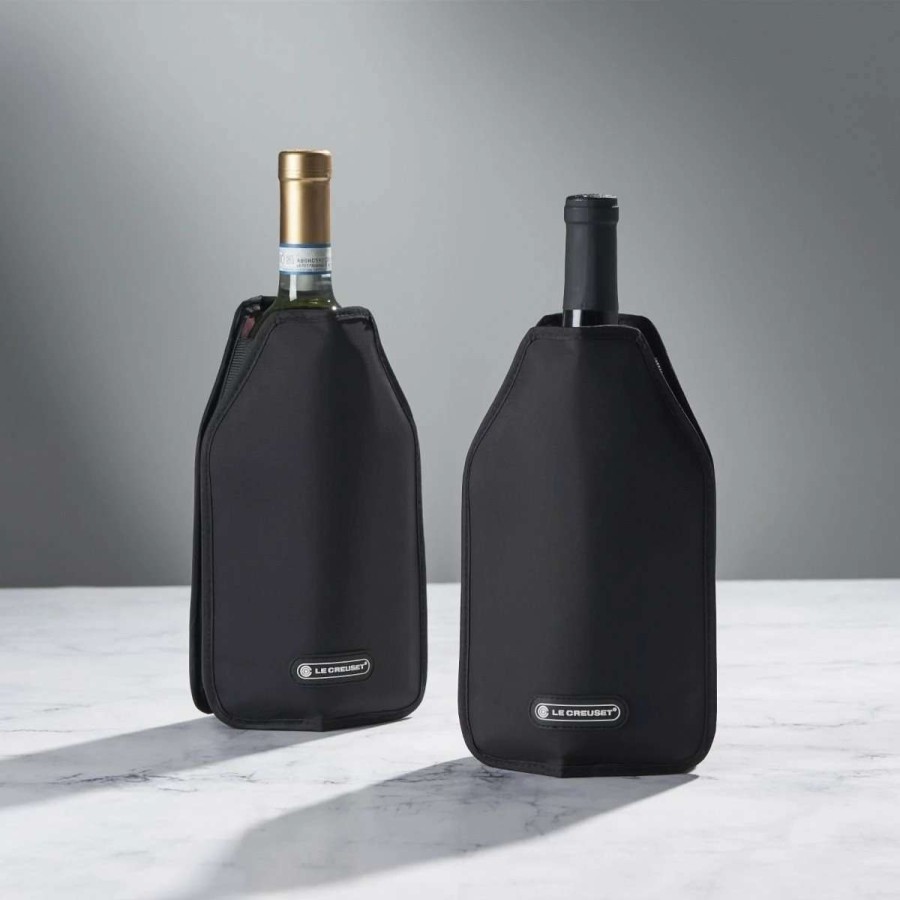 Cocktail & Bar * | Promo Le Creuset Wine Cooler Sleeve | Black Black