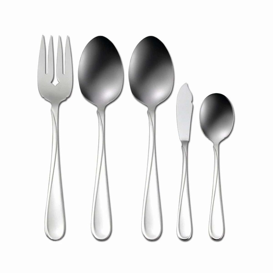 Flatware * | Brand New Oneida 18/10 Stainless Steel 45-Piece Flatware Set | Flight Stainless Steel