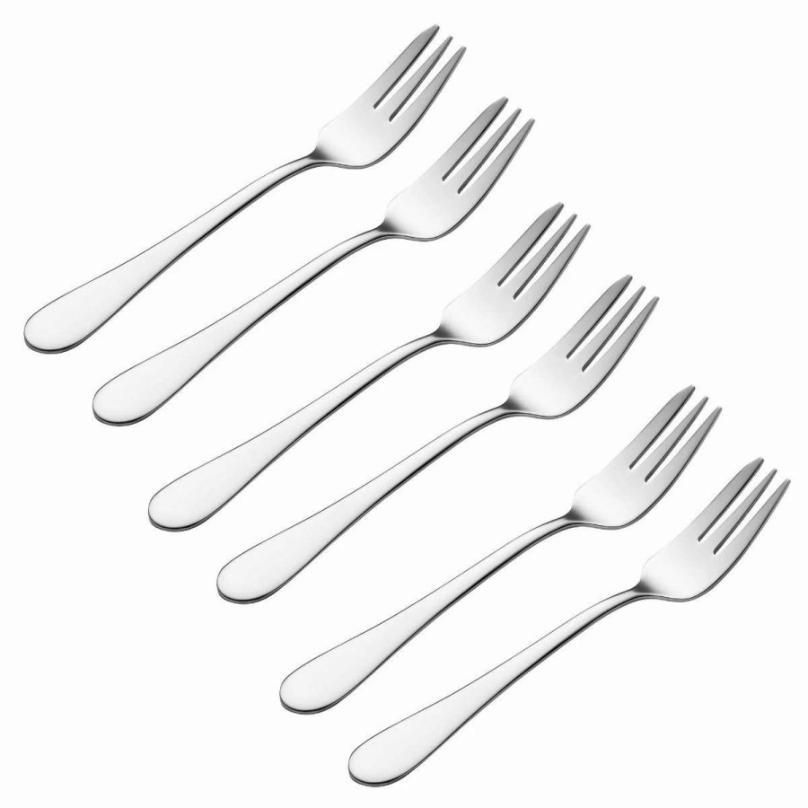 Flatware * | Buy Viners Select Pastry Forks | Set Of 6 Stainless Steel