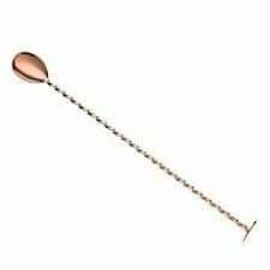 Cocktail & Bar * | Hot Sale Mercer Barfly 11.8 Bar Spoon With Muddler | Copper Plated Copper