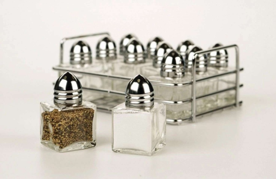 Dining Accessories * | Best Pirce Rsvp International Rsvp Salt And Pepper Shakers W/ Rack Clear